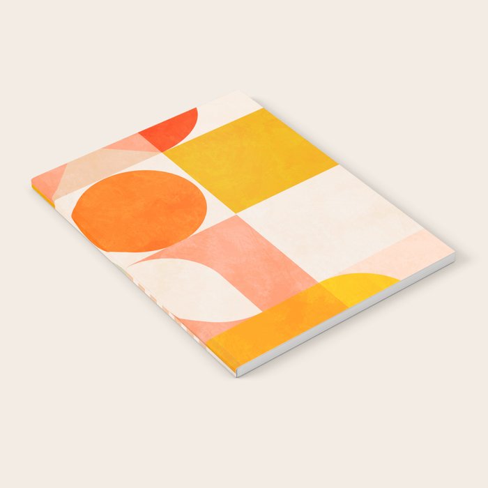 mid century geometry sunny 4 Notebook Gallery Image 2
