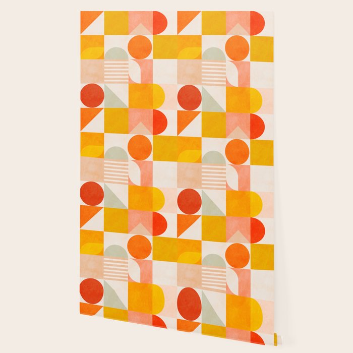 mid century geometry sunny 4 Wallpaper Gallery Image 2