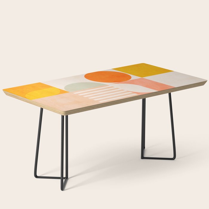 mid century geometry sunny 4 Coffee Table Gallery Image 1