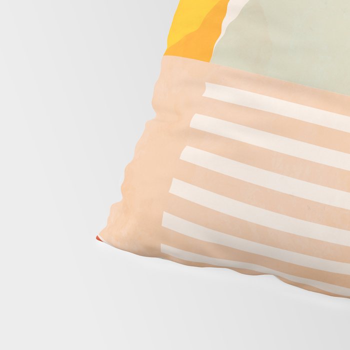 mid century geometry sunny 4 Pillow Sham Gallery Image 4