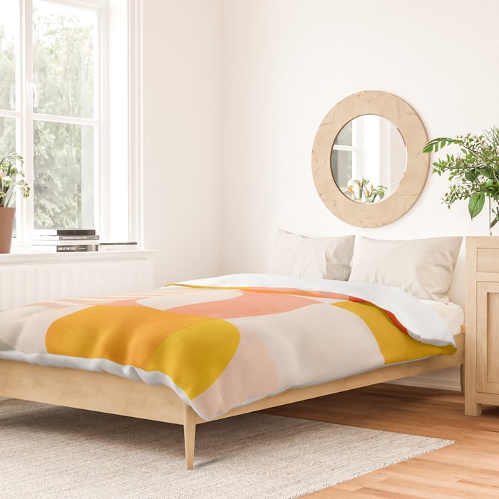 mid century geometry sunny 4 Duvet Cover Gallery Image 2