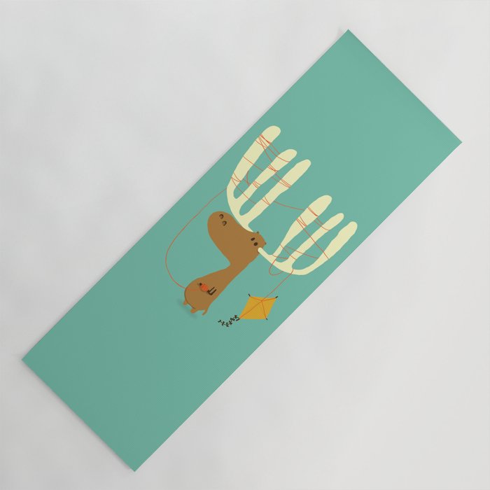 A moose ing Yoga Mat Gallery Image 1