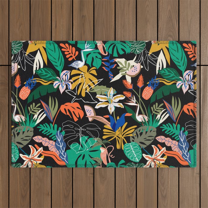 Paradisiacal Nightlife Outdoor Rug Gallery Image 1