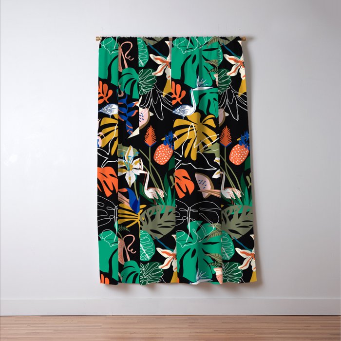 Paradisiacal Nightlife Window Curtain Gallery Image 3