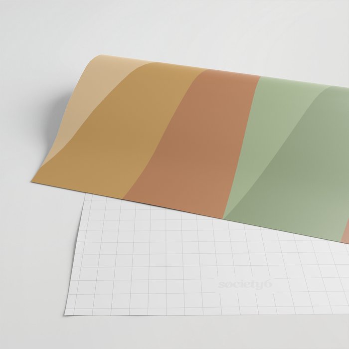 Geometric Triangles XII Earthy Rustic Wrapping Paper Gallery Image 2