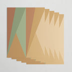 Geometric Triangles XII Earthy Rustic Wrapping Paper Gallery Image 3