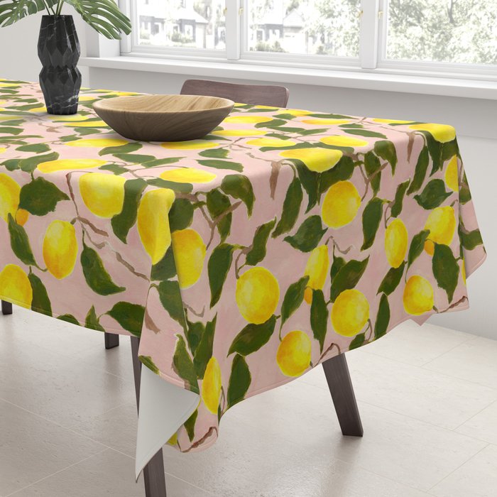 Summer Harvest Lemon Tablecloth Gallery Image 3