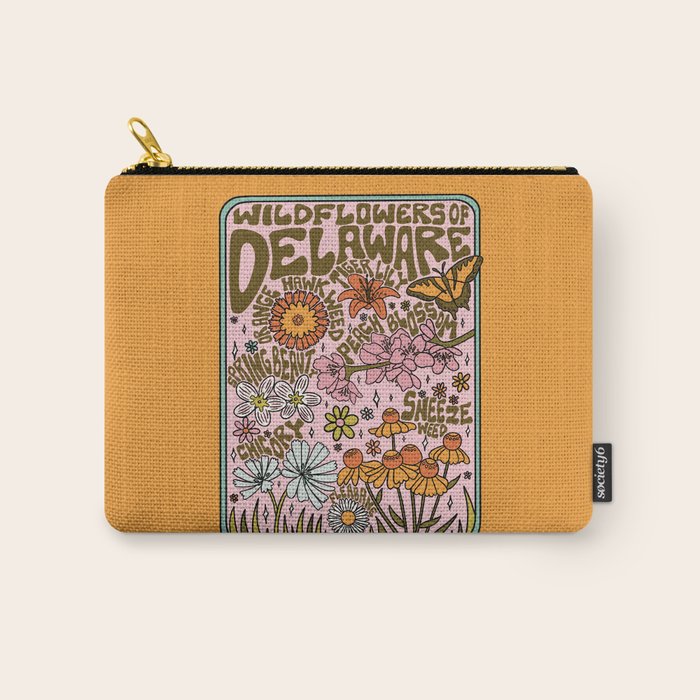 Delaware Wildflowers Carry All Pouch Gallery Image 1