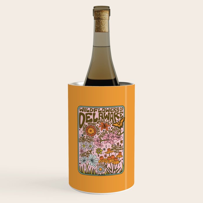 Delaware Wildflowers Wine Chiller Gallery Image 1