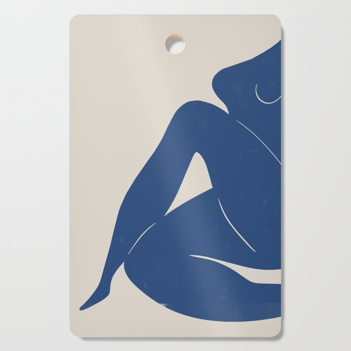 Woman Nude in Blue Cutting Board Gallery Image 1
