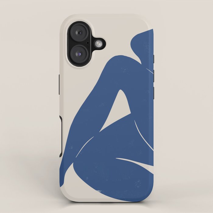 Woman Nude in Blue iPhone Case Gallery Image 1