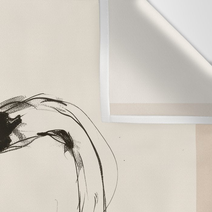 Swans in Ink - Elegant Minimalist Art Wall Tapestry Gallery Image 3