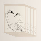 Swans in Ink - Elegant Minimalist Art Wrapping Paper Gallery Image 3