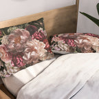 Deepest Night Flower Bouquet  Pillow Sham Gallery Image 2