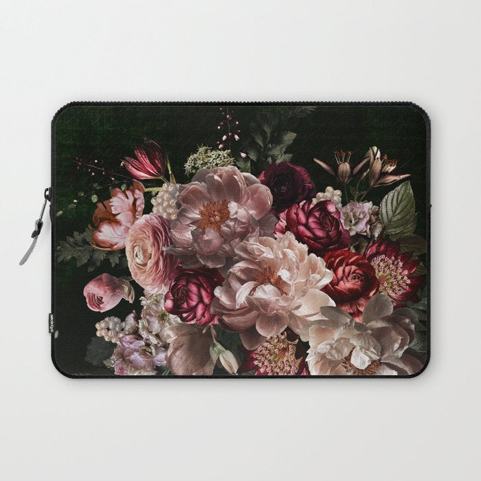 Deepest Night Flower Bouquet  Laptop Sleeve Gallery Image 1