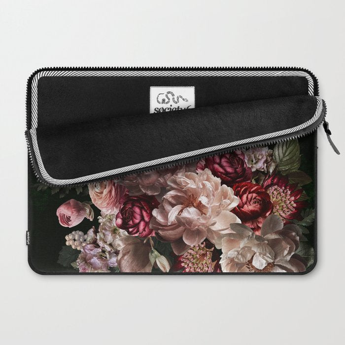 Deepest Night Flower Bouquet  Laptop Sleeve Gallery Image 2