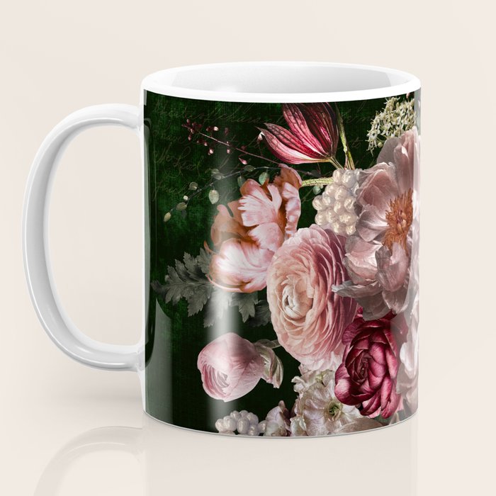 Deepest Night Flower Bouquet  Coffee Mug Gallery Image 3