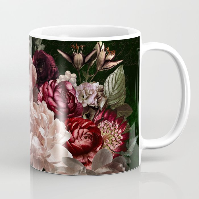 Deepest Night Flower Bouquet  Coffee Mug Gallery Image 1