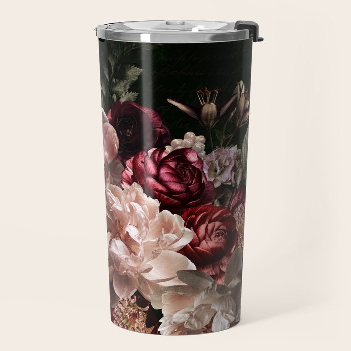 Deepest Night Flower Bouquet  Travel Mug Gallery Image 2