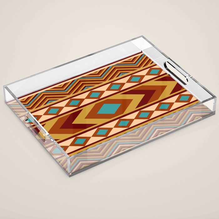 Southwestern Navajo Acrylic Tray Gallery Image 1