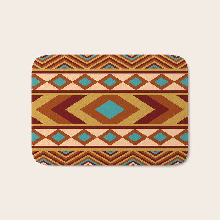 Southwestern Navajo Bath Mat Gallery Image 1