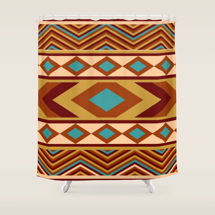 Southwestern Navajo Shower Curtain Gallery Image 1