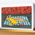 RESTING WOMAN Wall Mural Gallery Image 2