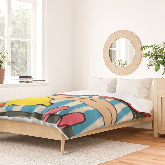RESTING WOMAN Duvet Cover Gallery Image 2