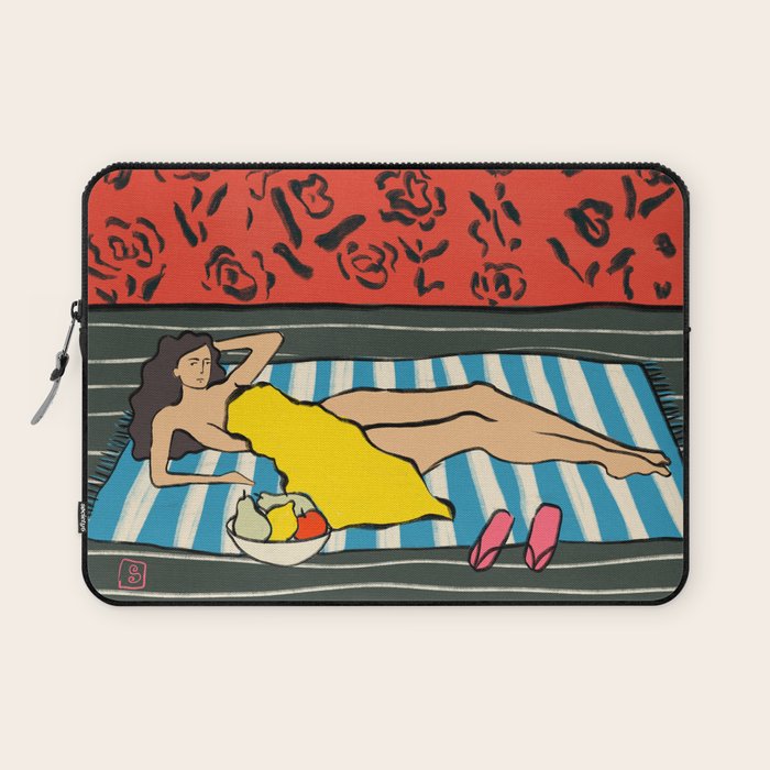 RESTING WOMAN Laptop Sleeve Gallery Image 1