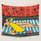 RESTING WOMAN Wall Tapestry Gallery Image 4