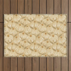 Dancing Daisies - gold Outdoor Rug Gallery Image 1