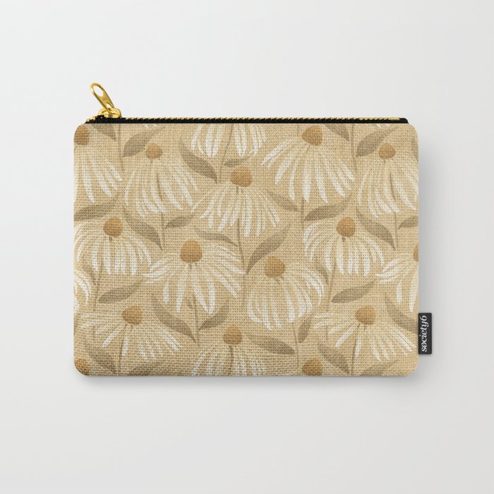 Dancing Daisies - gold Carry All Pouch Gallery Image 1