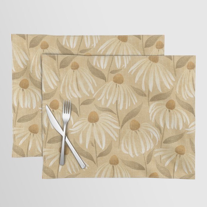 Dancing Daisies - gold Placemat Gallery Image 1