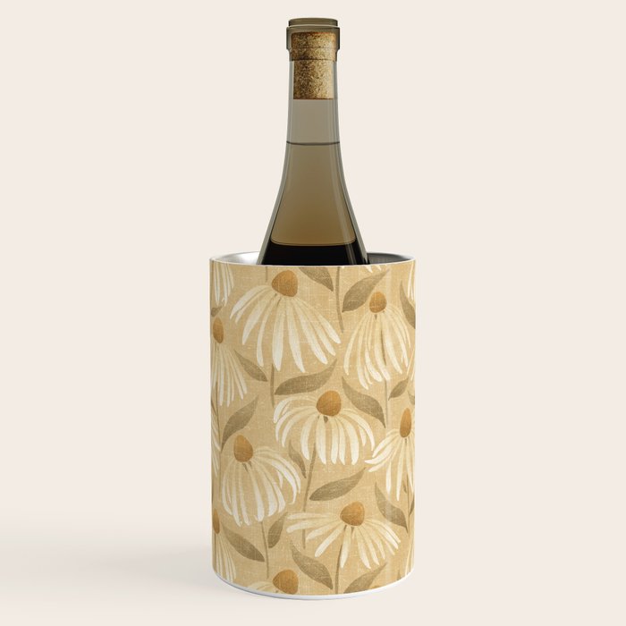 Dancing Daisies - gold Wine Chiller Gallery Image 2