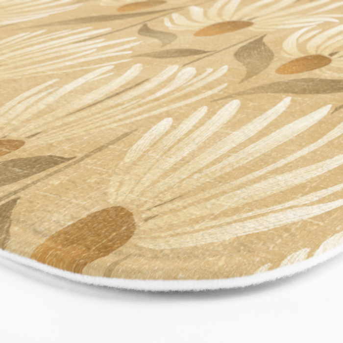 Dancing Daisies - gold Bath Mat Gallery Image 3