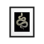 Snake's Charm in Black Framed Art Print Gallery Image 6