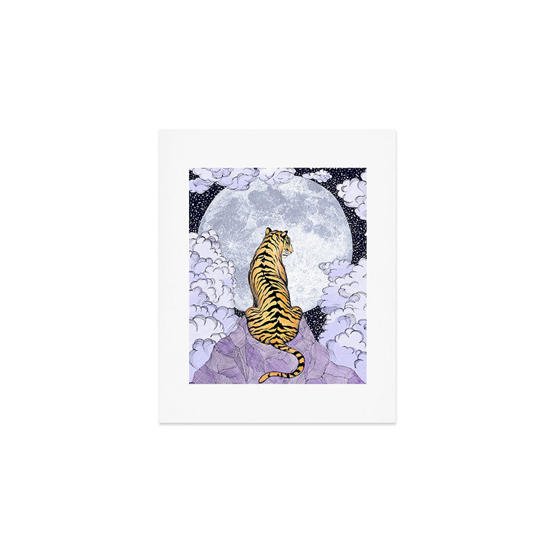 Tiger Moon | Colour Version Art Print Gallery Image 1