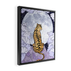 Tiger Moon | Colour Version Framed Canvas Print Gallery Image 2