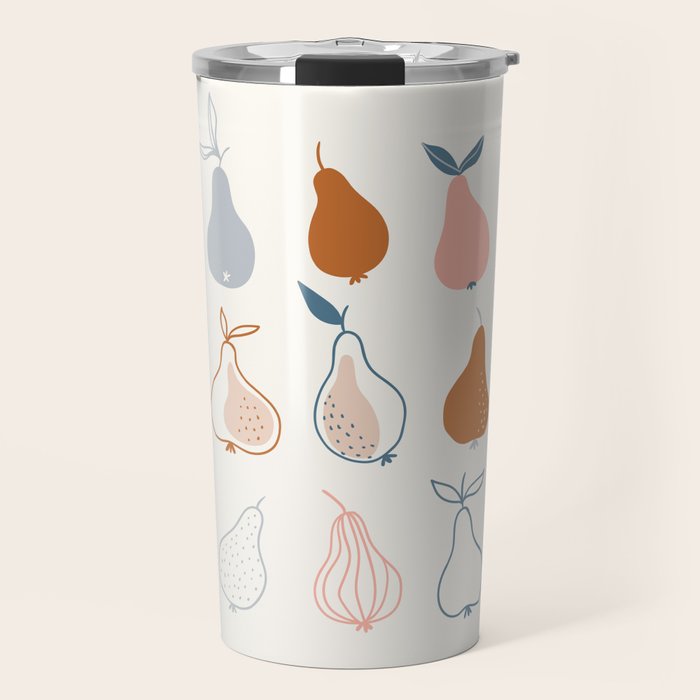 Pears in Scandinavian style Travel Mug Gallery Image 1