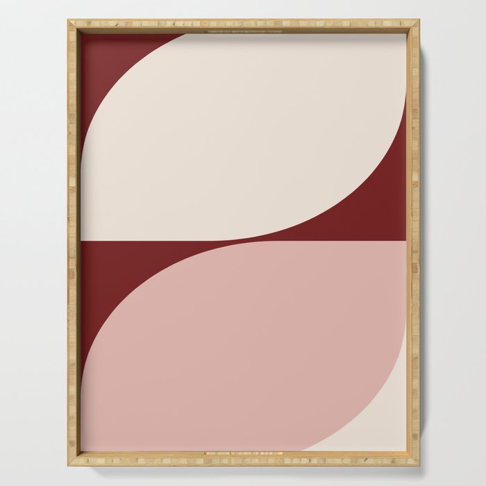 Almond Abstract XIX Serving Tray Gallery Image 1