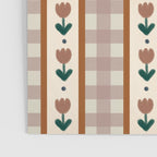 Vintage Tulip Striped Pattern Poster Gallery Image 3