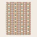 Vintage Tulip Striped Pattern Poster Gallery Image 4