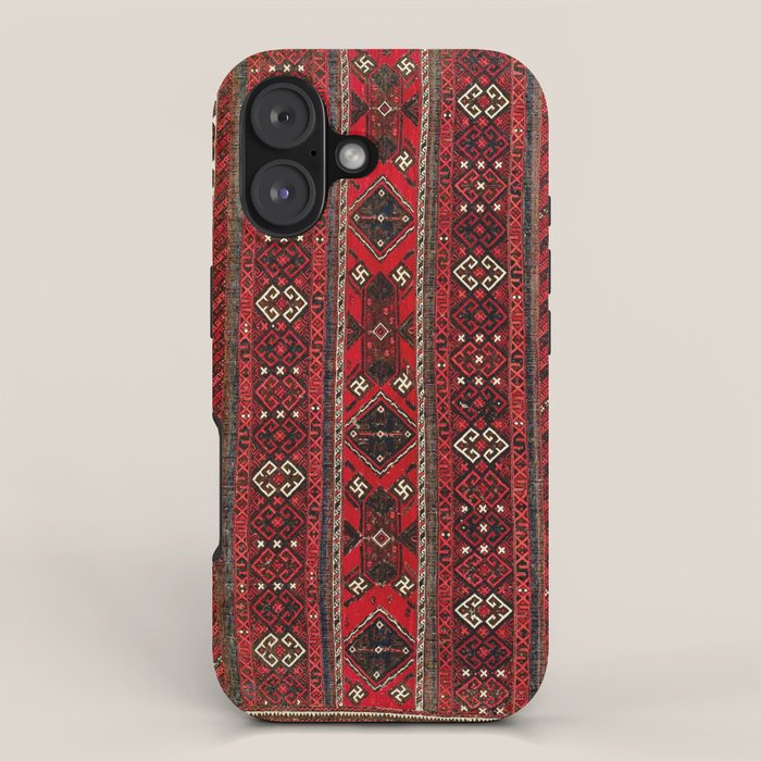 Baluch Flatweave  Antique Afghanistan  Rug Print iPhone Case Gallery Image 1