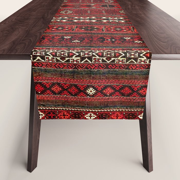 Baluch Flatweave  Antique Afghanistan  Rug Print Table Runner Gallery Image 1