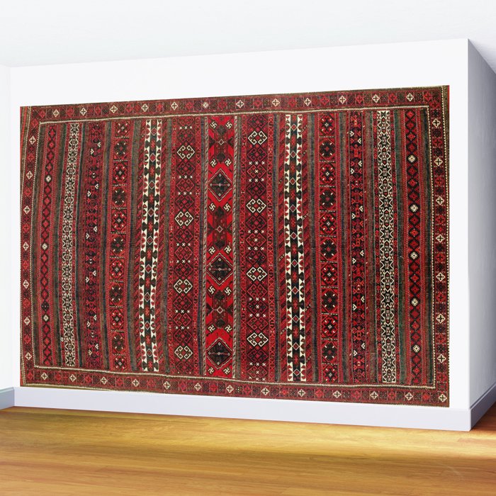 Baluch Flatweave  Antique Afghanistan  Rug Print Wall Mural Gallery Image 2