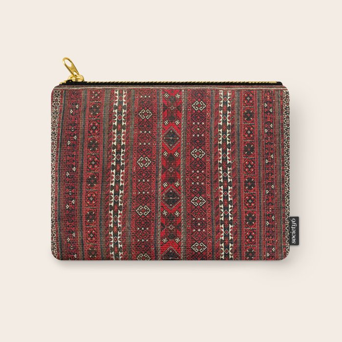 Baluch Flatweave  Antique Afghanistan  Rug Print Carry All Pouch Gallery Image 1