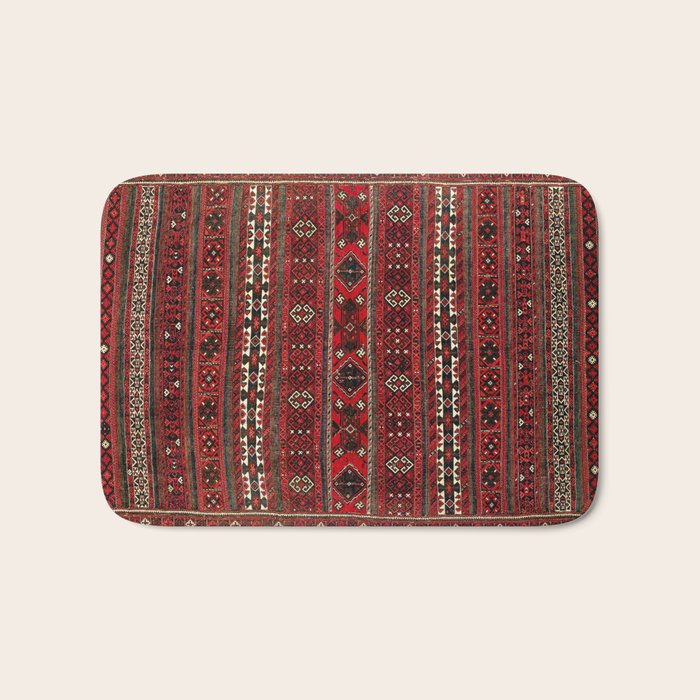 Baluch Flatweave  Antique Afghanistan  Rug Print Bath Mat Gallery Image 1