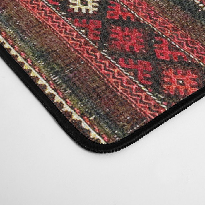 Baluch Flatweave  Antique Afghanistan  Rug Print Desk Mat Gallery Image 4