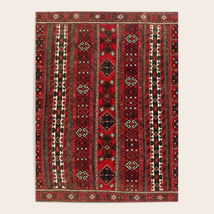 Baluch Flatweave  Antique Afghanistan  Rug Print Poster Gallery Image 4