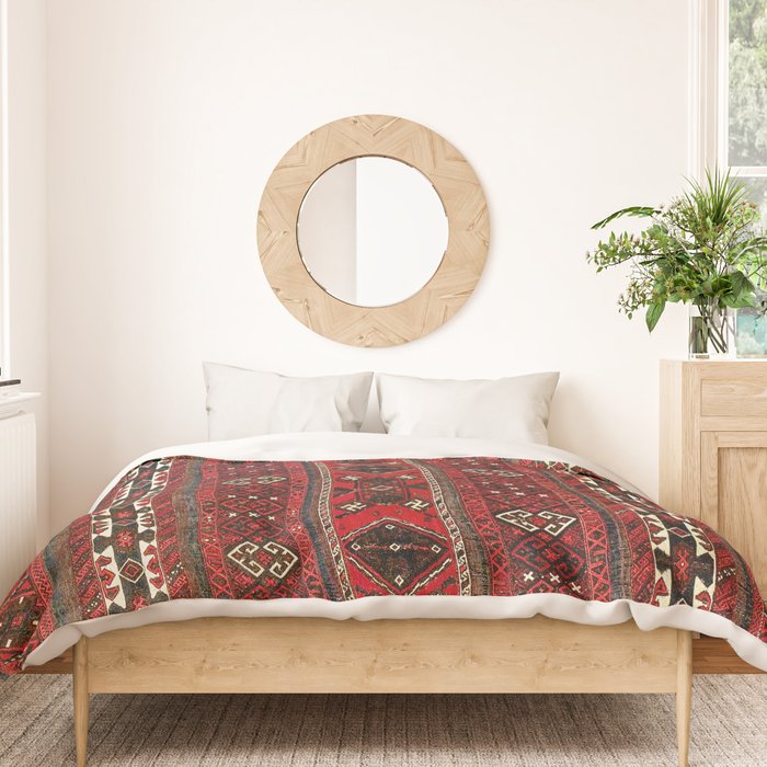 Baluch Flatweave  Antique Afghanistan  Rug Print Duvet Cover Gallery Image 3